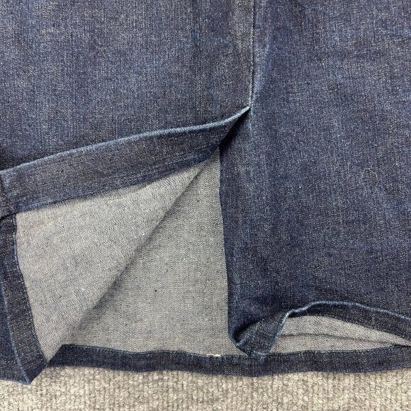Vintage GAP Jean Skirt Women's 1 Dark Blue Pencil Zip Up Below Knee Cotton - Picture 6 of 6